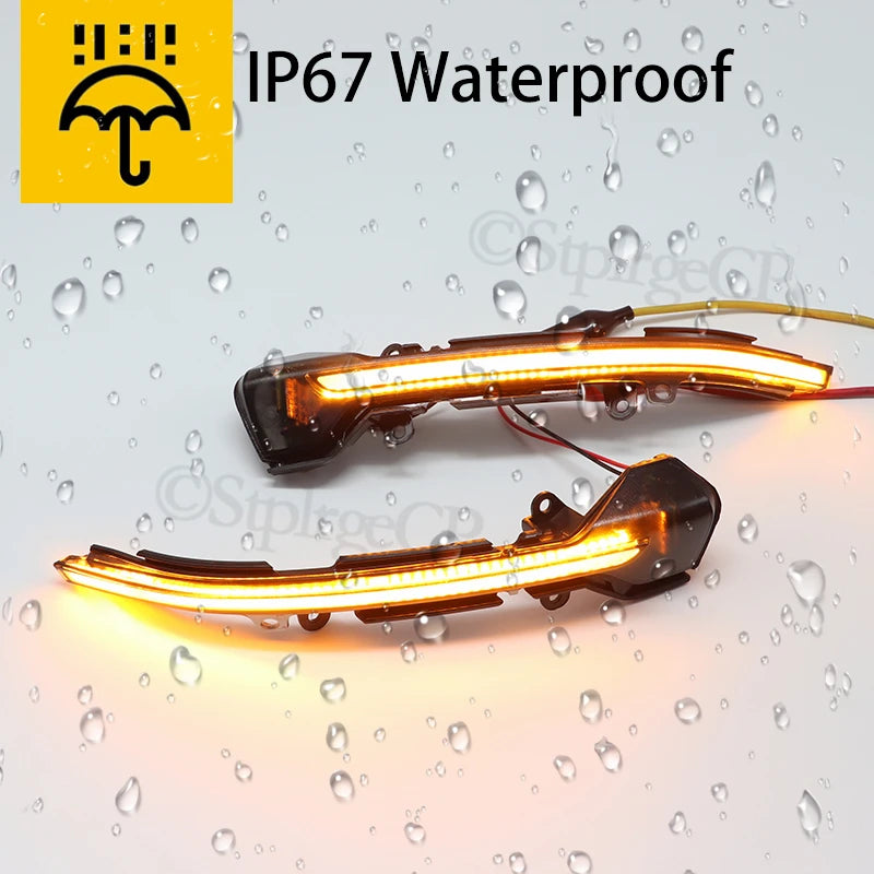 Side Mirror LED Dynamic Turn Signal Light Sequential For Seat Leon MK3