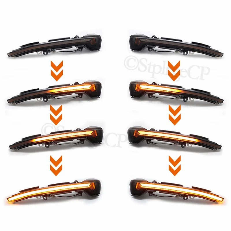 Side Mirror LED Dynamic Turn Signal Light Sequential For Seat Leon MK3