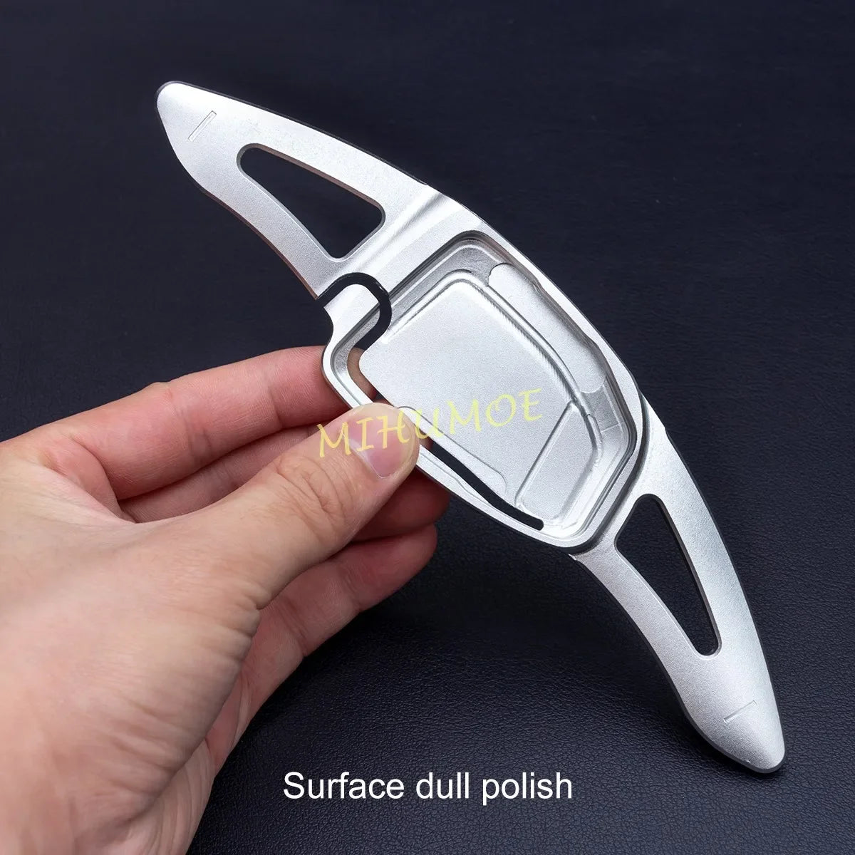 Silver Aluminium Steering Wheel Paddle Shifter Extender