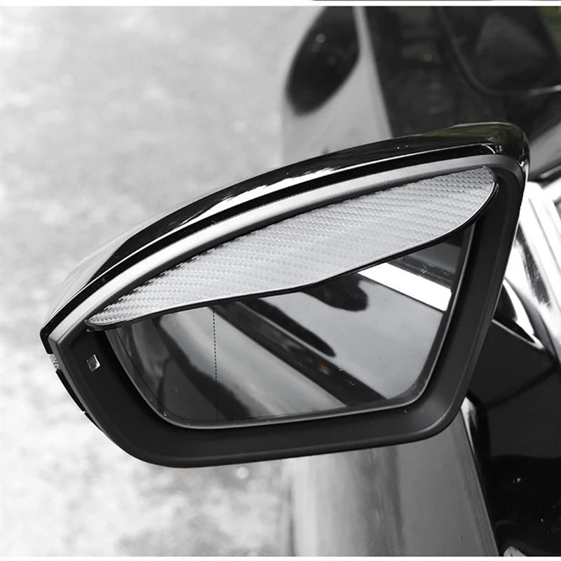 Sideview Mirror Rain Shield Visor Carbon - Universal Fitment