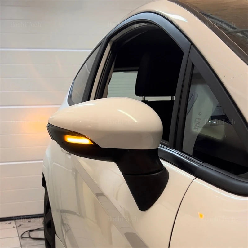 Ford Fiesta MK6 MK7 Smoked LED Dynamic Turn Signal Light Side Mirror Light