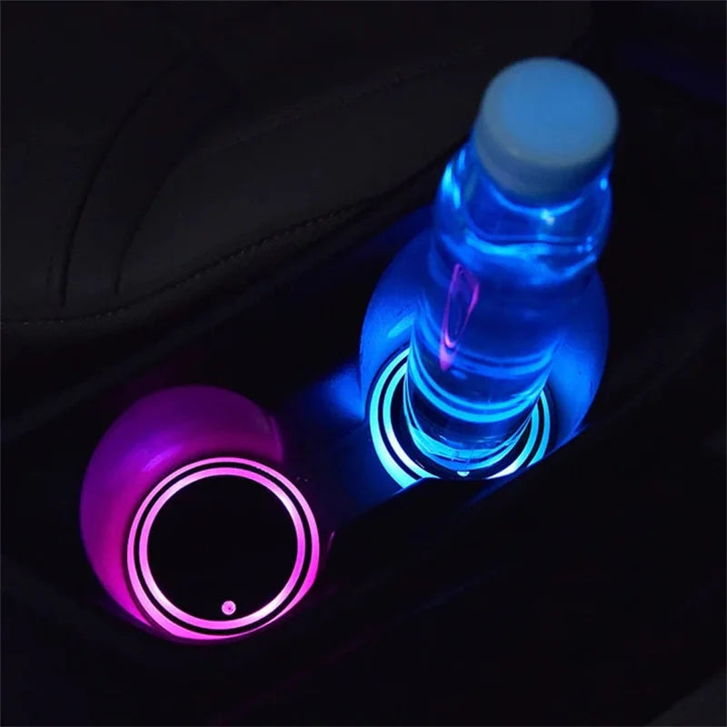 LED Coaster for Car Cup Holder