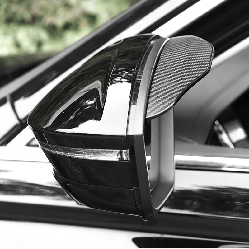 Sideview Mirror Rain Shield Visor Carbon - Universal Fitment