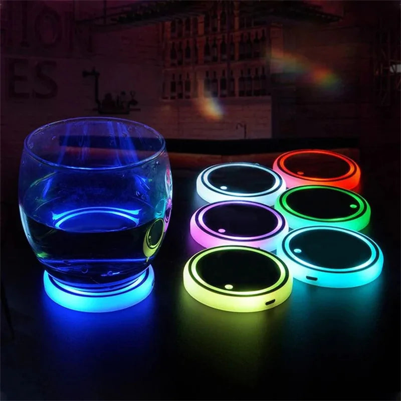 LED Coaster for Car Cup Holder