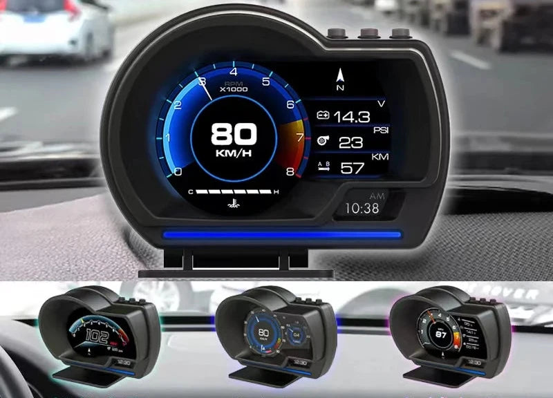 Newest A501 Car Head Up Display OBD2 Smart Car HUD Turbo Gauge Digital
