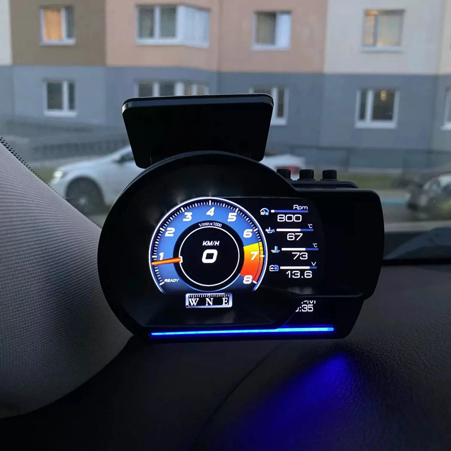 Newest A501 Car Head Up Display OBD2 Smart Car HUD Turbo Gauge Digital