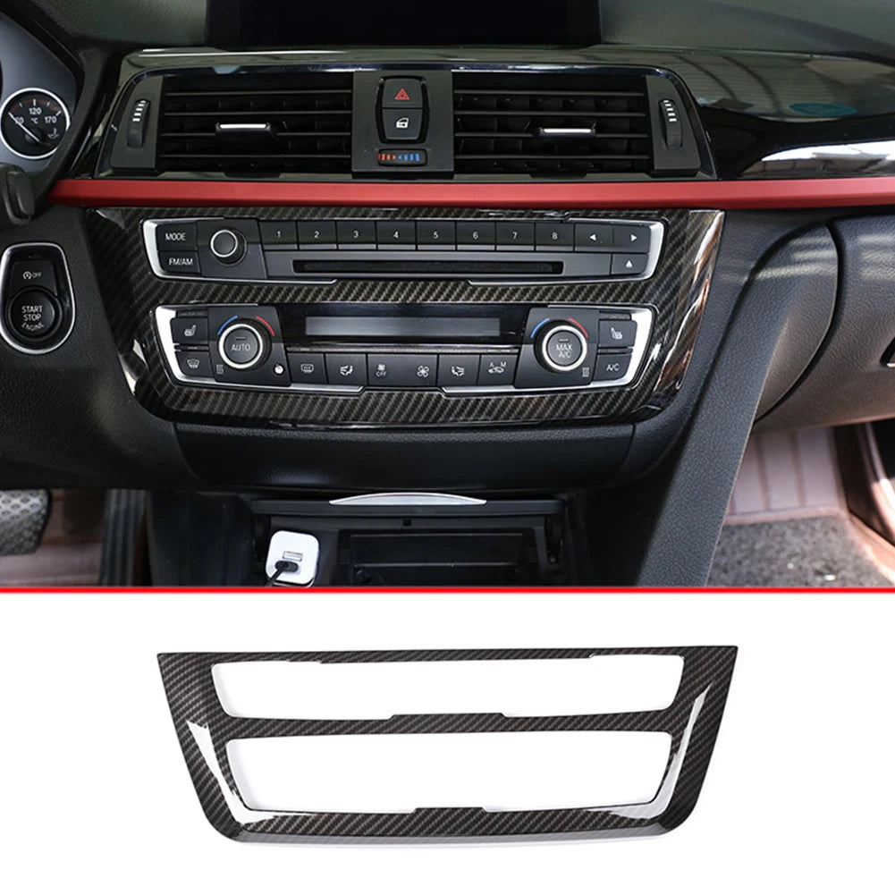 BMW Panel Trim Center Console Cover Carbon Fiber F30 F32 F34