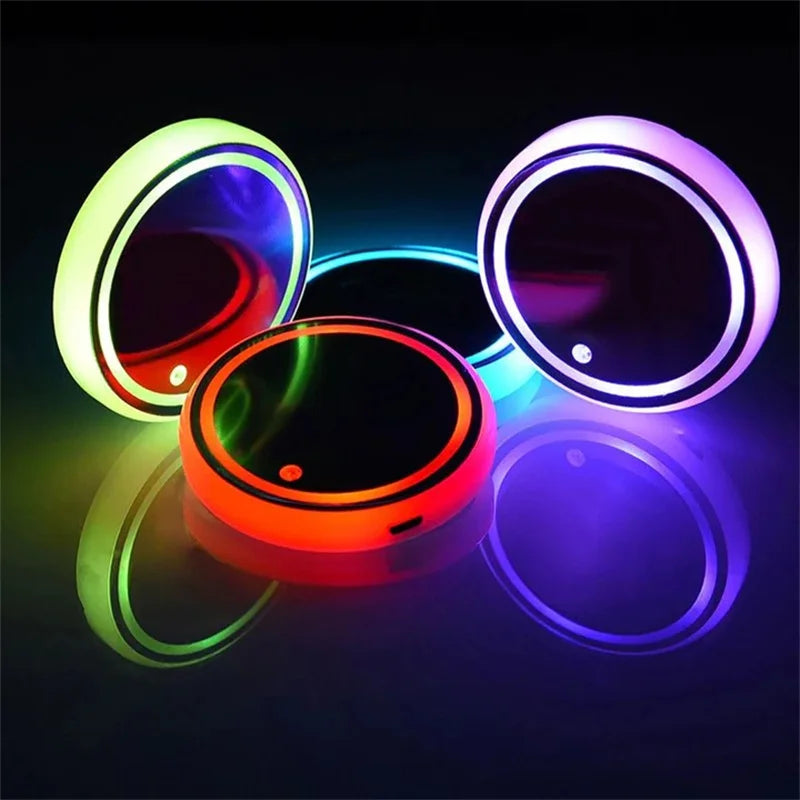 LED Coaster for Car Cup Holder