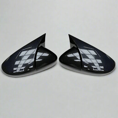 2x Carbon Look Side Wing Mirror Cover For VW For Volkswagen Golf 6 MK6