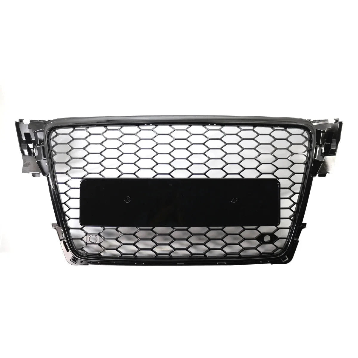 Audi A4/S4 Gloss Black Front Bumper Kidney Grill Grilles Hex Mesh Honeycomb for