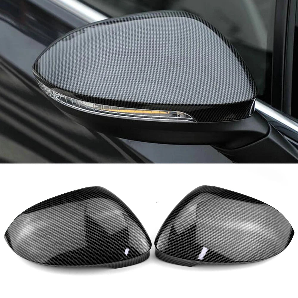 Volkswagen Golf MK8 VIII 8 Side Mirror Covers Caps (Carbon Look)