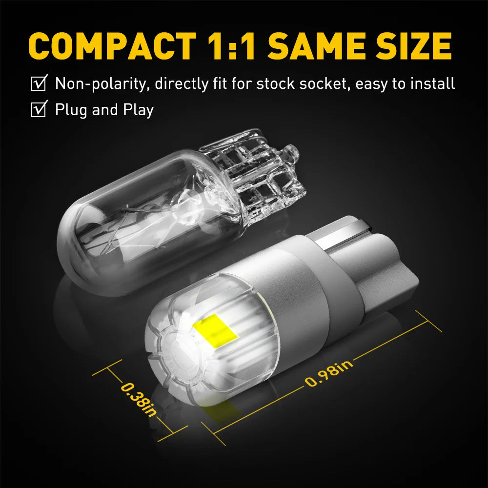 W5W LED T10 LED Bulbs Canbus 3030SMD