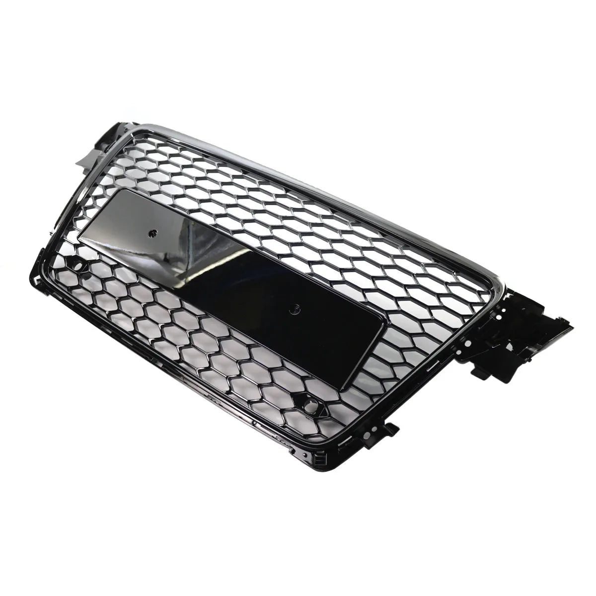 Audi A4/S4 Gloss Black Front Bumper Kidney Grill Grilles Hex Mesh Honeycomb for