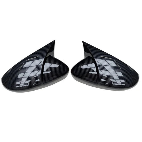 2x Carbon Look Side Wing Mirror Cover For VW For Volkswagen Golf 6 MK6