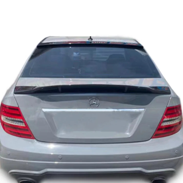 Renntech Style Spoiler Carbon Fiber R Style Spoiler For Mercedes Benz W204 C300 C180 C220 4 Doors Sedan C Class 2008-2013