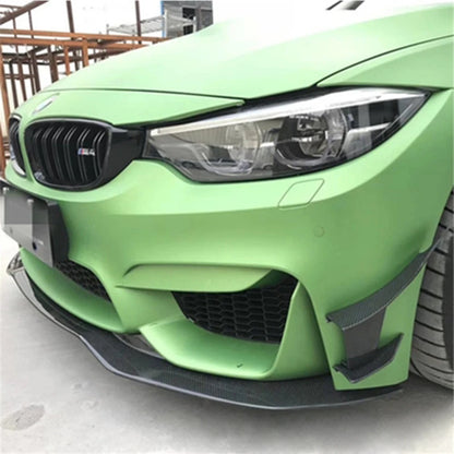 BMWM4 M3 Carbon Fiber Styling Front Bumper Fins