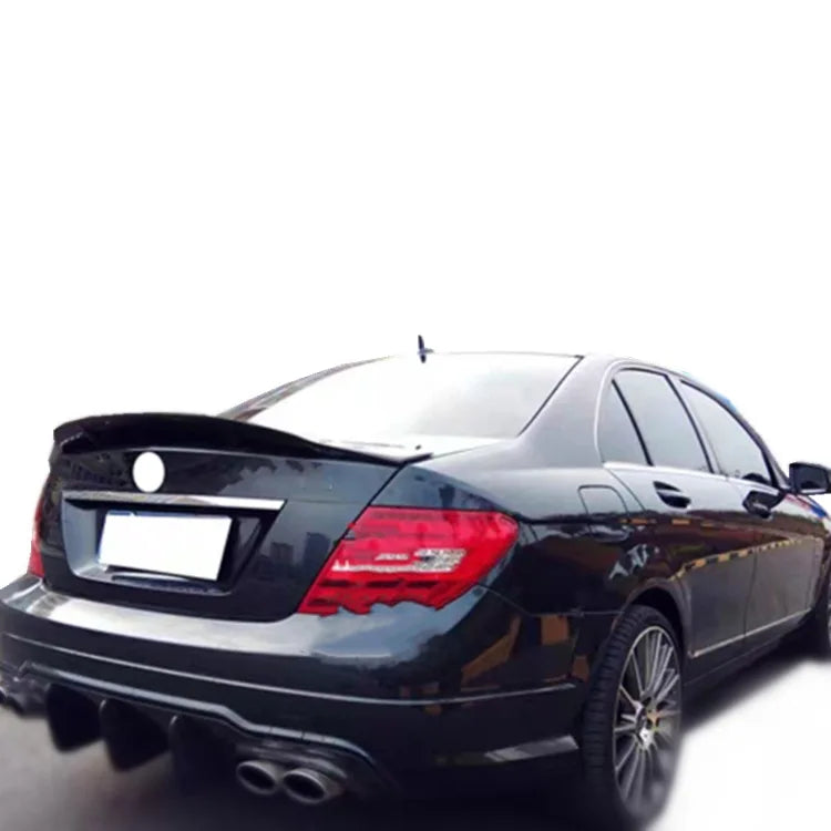 Renntech Style Spoiler Carbon Fiber R Style Spoiler For Mercedes Benz W204 C300 C180 C220 4 Doors Sedan C Class 2008-2013