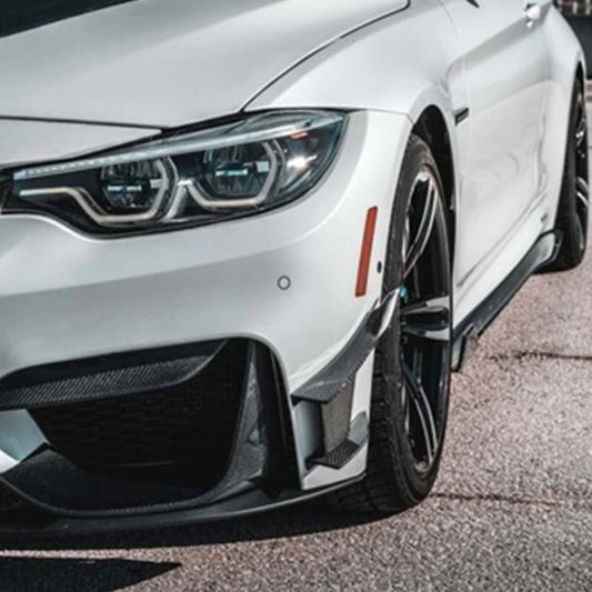 BMWM4 M3 Carbon Fiber Styling Front Bumper Fins