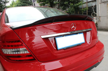 Renntech Style Spoiler Carbon Fiber R Style Spoiler For Mercedes Benz W204 C300 C180 C220 4 Doors Sedan C Class 2008-2013