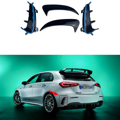 Pair Rear Bumper Canards Splitter For Mercedes Benz W177 AMG Line Hatchback A180 A200 A220 A160 A250 A35 2019