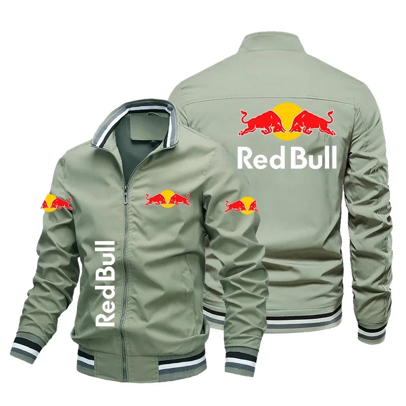 Red Bull Racing Jacket Trendy Casual Loose Motorcycle Jacket Outdoor Sport Oversized Custom Racing