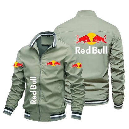 Red Bull Racing Jacket Trendy Casual Loose Motorcycle Jacket Outdoor Sport Oversized Custom Racing