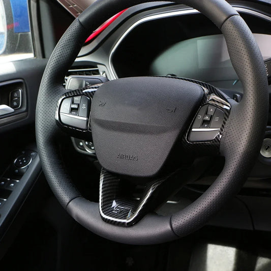 Steering Wheel Cover Trims Button Frame for Ford Focus Mk4 2019