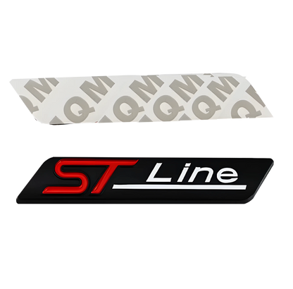 3D Metal ST Line Logo Car Rear Trunk Badge Emblem Sider Fender Sticker