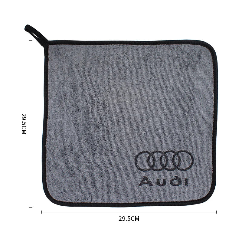 Car Wash Towel Cotton Drying Cloth For Audi Q5 S4 A5 C6 S5 A4 2024 Quattro 2023 2022 B8