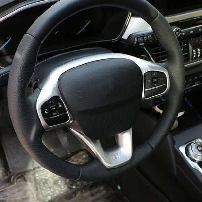 Steering Wheel Cover Trims Button Frame for Ford Focus Mk4 2019