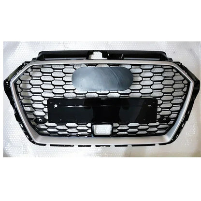 RS3 Style Front Sport Hex Mesh Honeycomb Hood Grill for Audi A3/S3