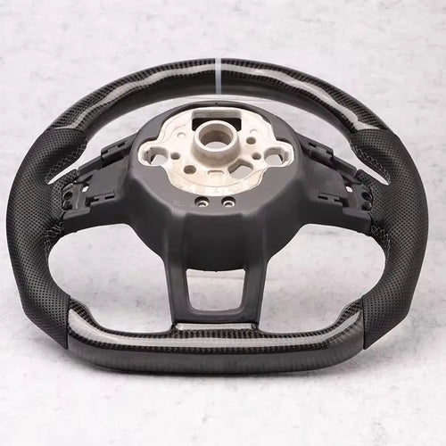 Carbon Fibre Steering Wheel Leather VW Golf MK7 MK7.5