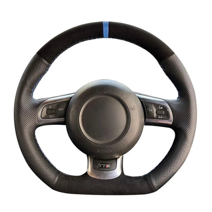 Steering Wheel Cover Anti-Slip Suede For Audi TT TTS (8J) A3 S3 (8P) Sportback 2006-2014 R8 (42)