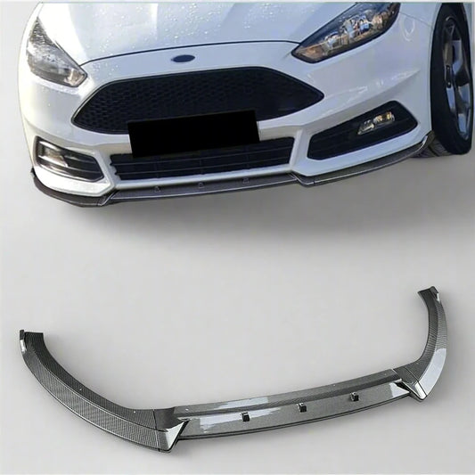 Front Bumper Spoiler Lip For Ford Focus ST MK3.5 2015-2018