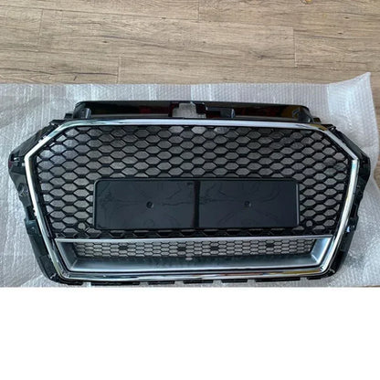 RS3 Style Front Sport Hex Mesh Honeycomb Hood Grill for Audi A3/S3