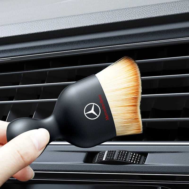 Mercedes Towel Suede Double-sided Car Cleaning Cloth with Car Detail Cleaning brush for Mercedes benz A B R G Class w204 W251 W463