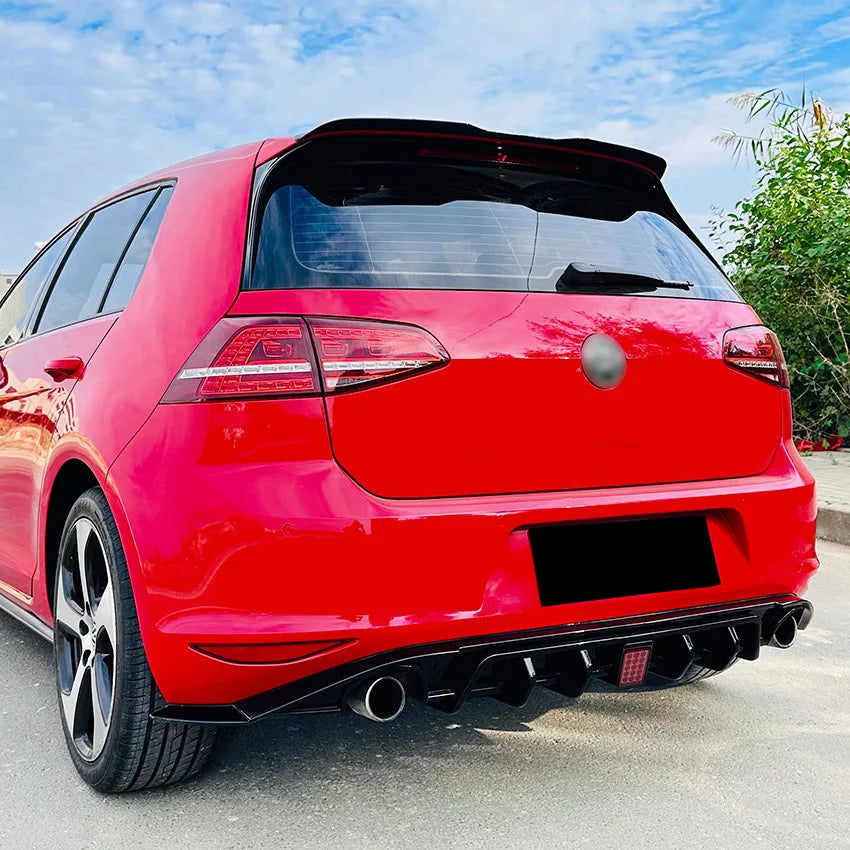 VW Golf Mk7 GTI GTD Mk7 TDI TSI 2012-2017 Rear LED Diffuser