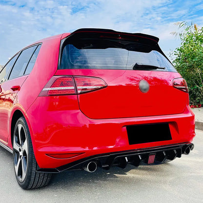 VW Golf Mk7 GTI GTD Mk7 TDI TSI 2012-2017 Rear LED Diffuser