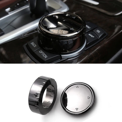 IDrive Car Multimedia Button Cover Trim Knob Sticker for -BMW F Series