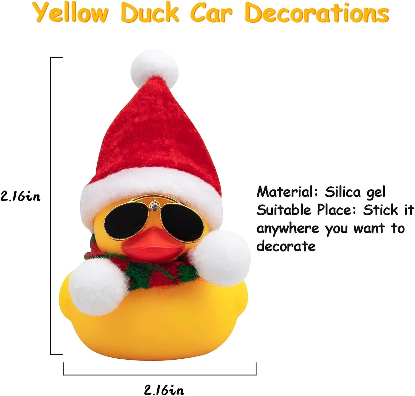 Dashboard Duck Christmas Decoration