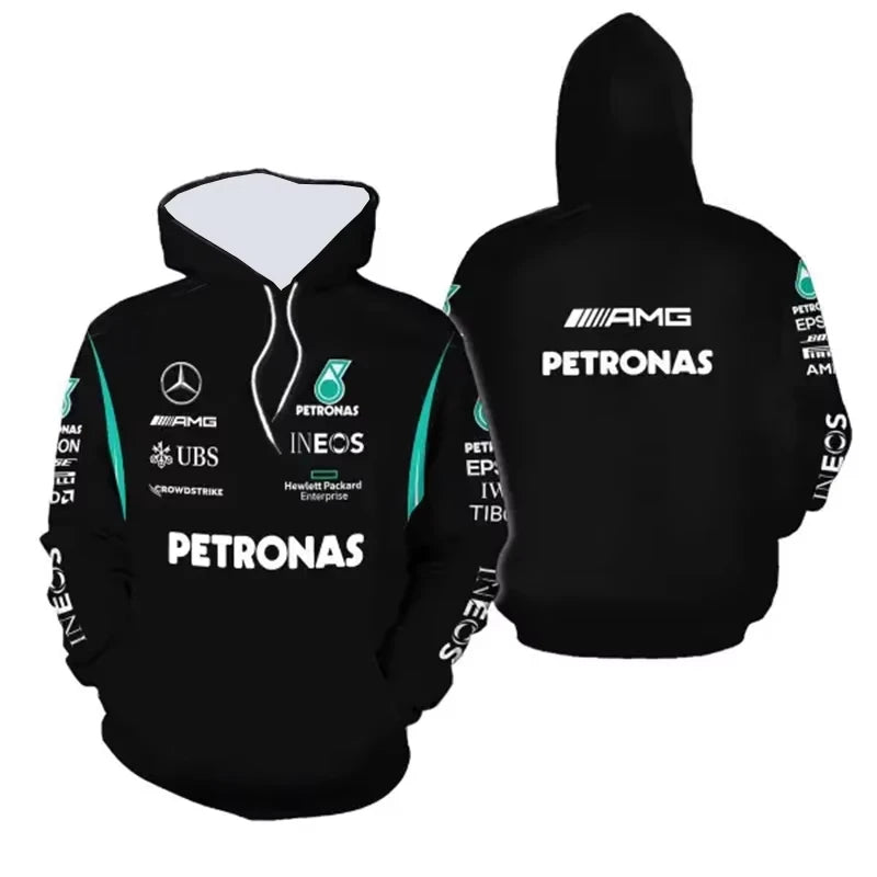 Autumn And Winter Men's And Women's Long Sleeved F1 Racing Outdoor Motorcycle Riding Clothes Hoodie Pullover 3D Fashion Top