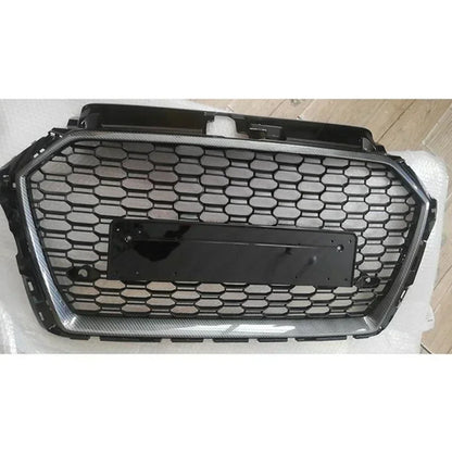 RS3 Style Front Sport Hex Mesh Honeycomb Hood Grill for Audi A3/S3