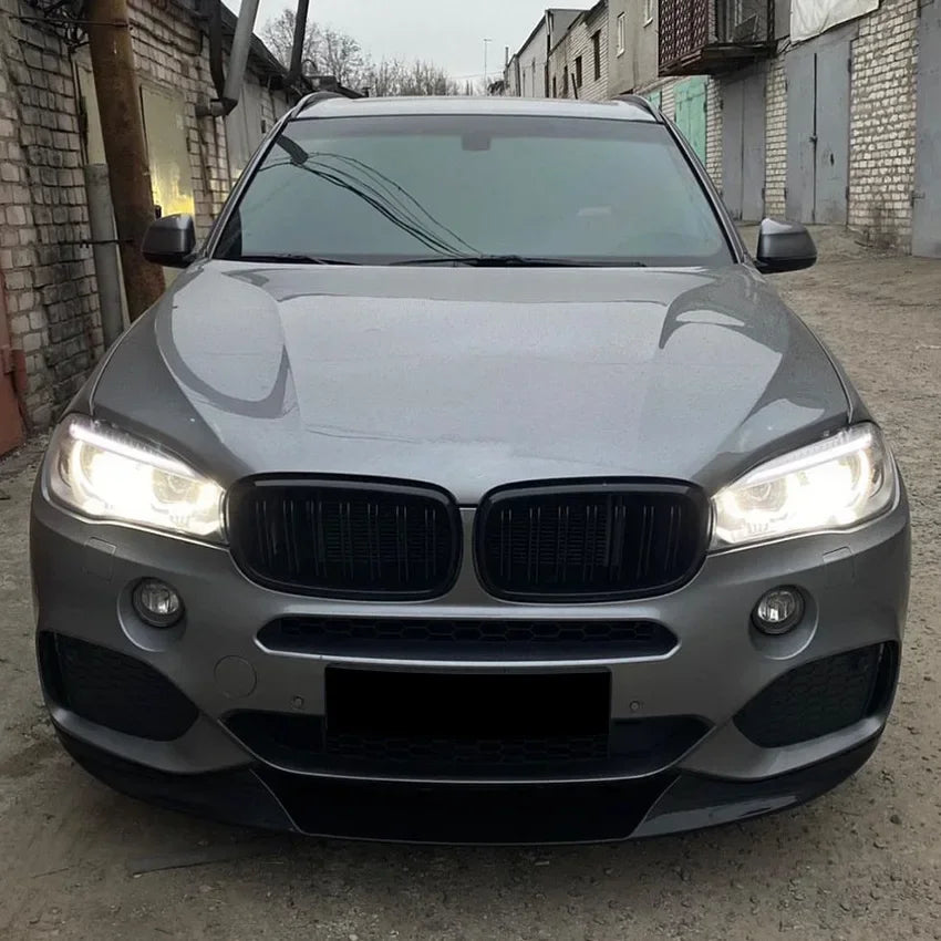 BMW X5 Front Bumper Splitter Lip Body Kit Spoiler Gloss Black Canard For