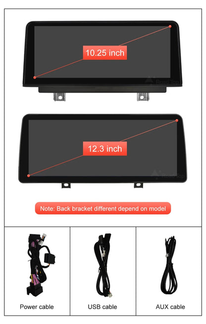 10.25" Wireless Carplay/Android Auto Multimedia Display For BMW 1 2 3 4 Series F20 F21 F22 F23 F45 F30 F31 F33 F36 NBT System