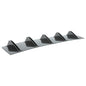 2pcs Double Layer 10 Fins Car Rear Bumper Lip For SEAT Leon Cupra MK3
