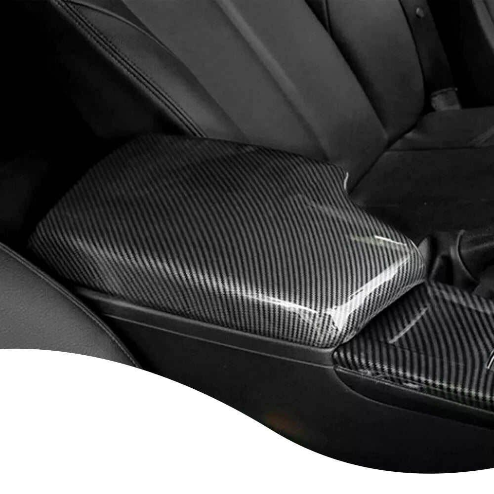 ABS Carbon Fiber Color Center Console Armrest Storage Box Protection