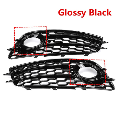 Audi A4 B8 Front Bumper Fog Light Lamp Grille Grill Cover Mesh