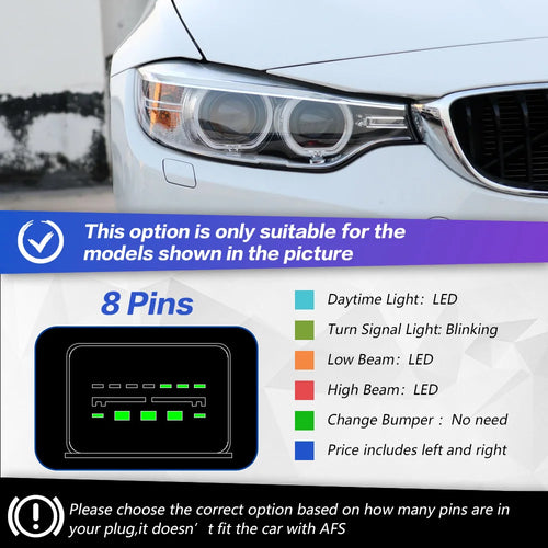 LED Head Lamp for BMW F32 F36 M4 F82 LED Headlight 2013-2019