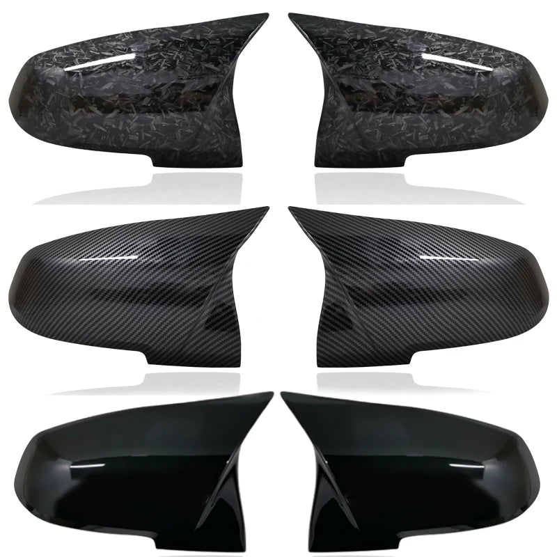 Mirror Cover Cap Carbon Black for BMW Series 1 2 3 4