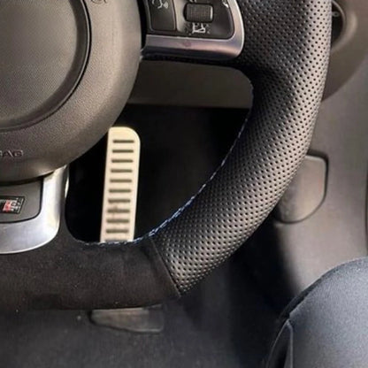 Steering Wheel Cover Anti-Slip Suede For Audi TT TTS (8J) A3 S3 (8P) Sportback 2006-2014 R8 (42)